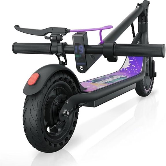 Electric Scooter for Adults with Long Range and Solid Tires