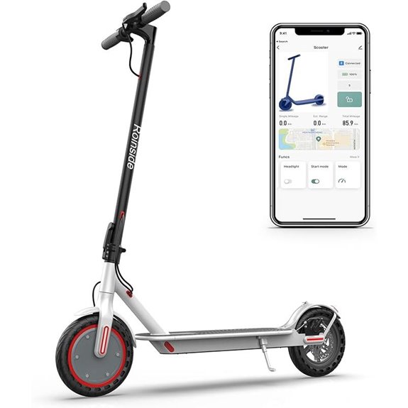 Electric Scooter with Solid Tires and Long Range