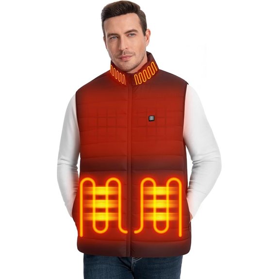 Men's Heated Vest with Battery and 3 Heating Levels