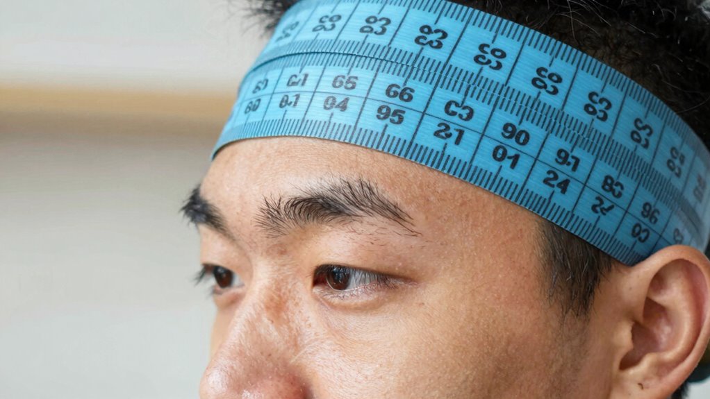 measuring head for helmet