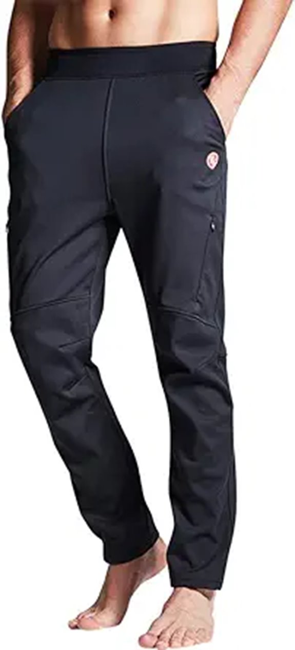 Souke Men's Winter Cycling Pants Windproof Thermal Fleece