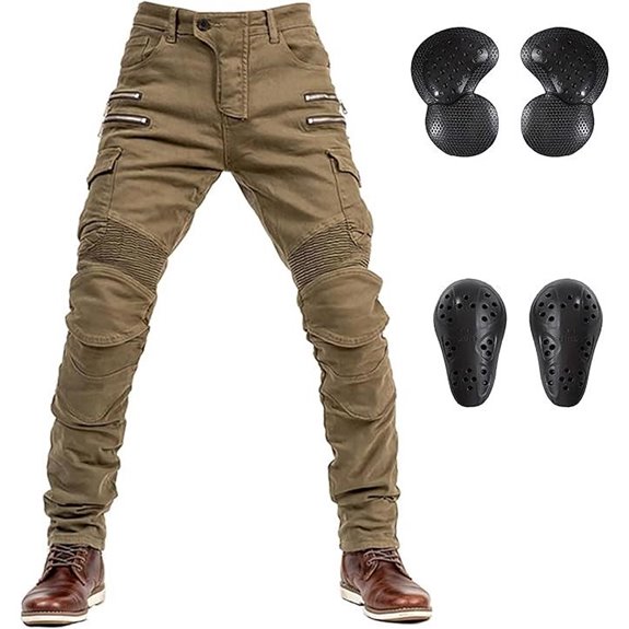 LOMENG Motorcycle Riding Pants with Armor for Men