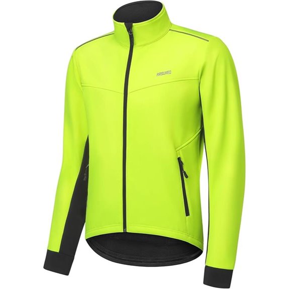 ARSUXEO Men's Thermal Insulated Cycling Jacket