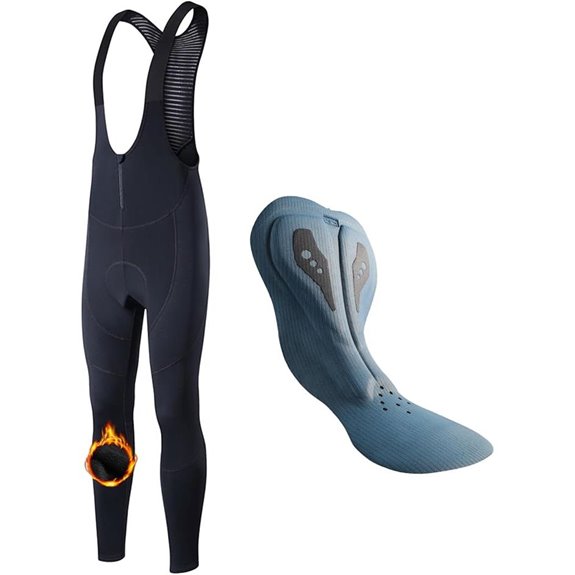 YKYWBIKE Men's Winter Cycling Bibs in Blue