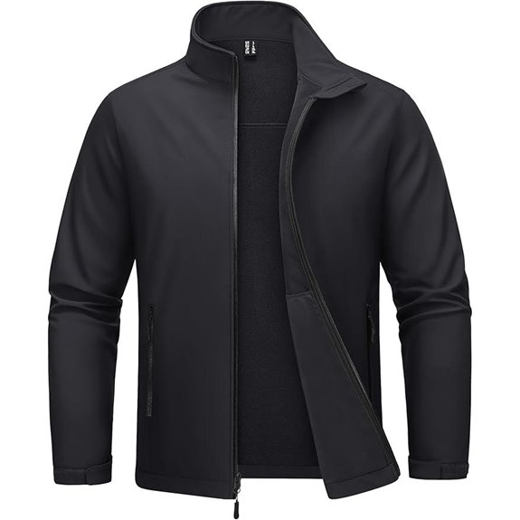 MAGCOMSEN Men's Fleece-Lined Waterproof Windbreaker