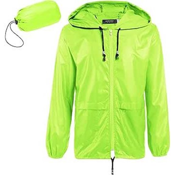 COOFANDY Men's Packable Waterproof Rain Jacket