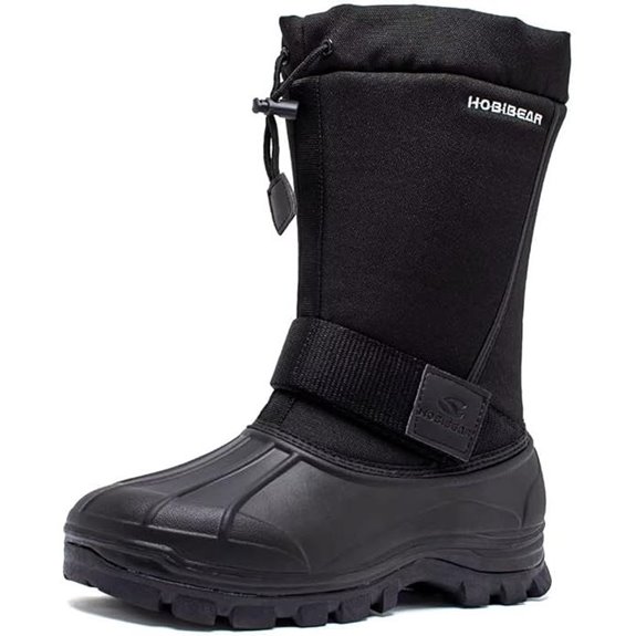 HOBIBEAR Men's Winter Snow Boots | Insulated Waterproof