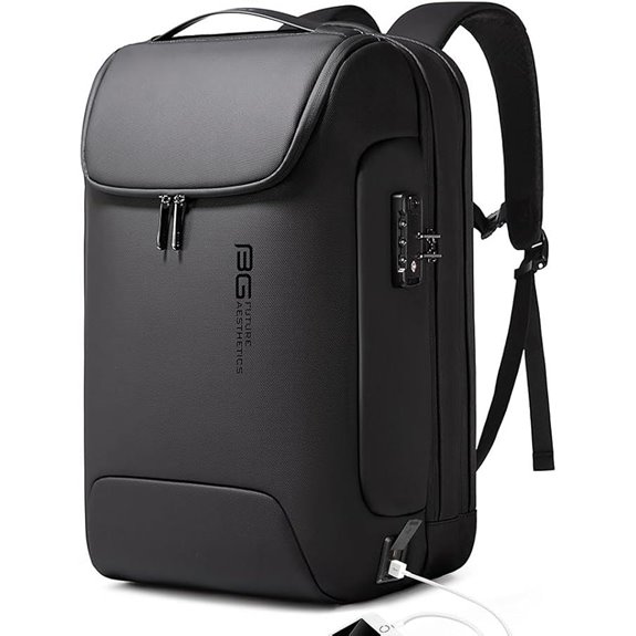 BANGE Men’s Anti-Theft Waterproof Travel Backpack with USB