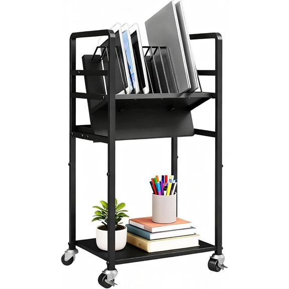 Mobile Laptop Charging Cart with Wheels