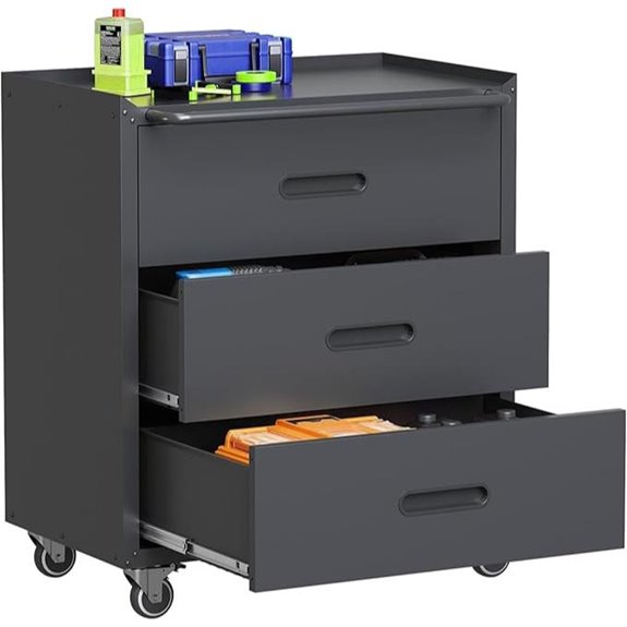 Metal Garage Storage Cabinet with Wheels