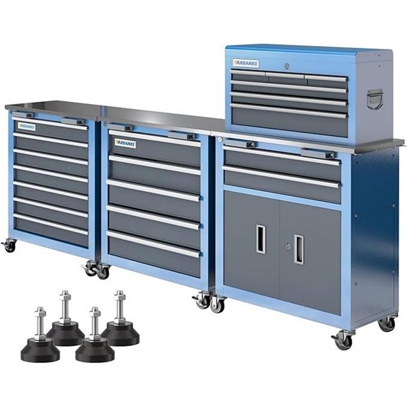 LARBANKE Modular Rolling Tool Chest with Stainless Top