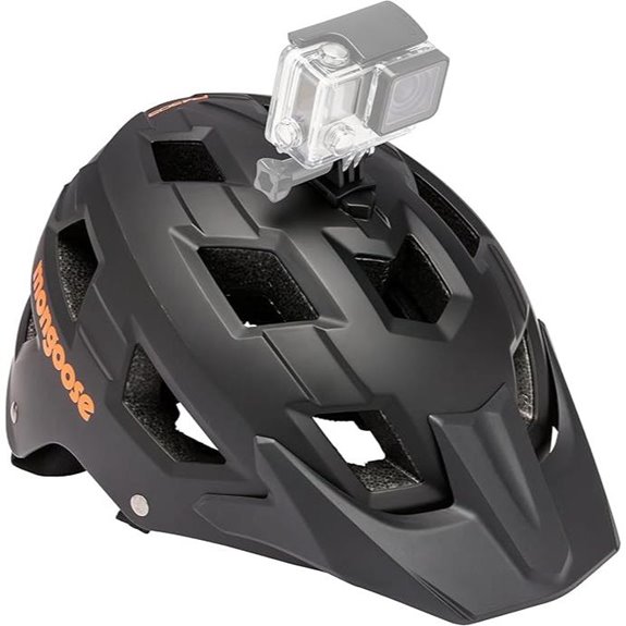 Mongoose Capture Bike Helmet with Camera Mount