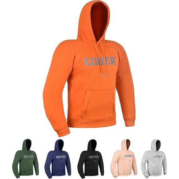 CUBER Motorcycle Hoodie with Armor for Men & WoMen