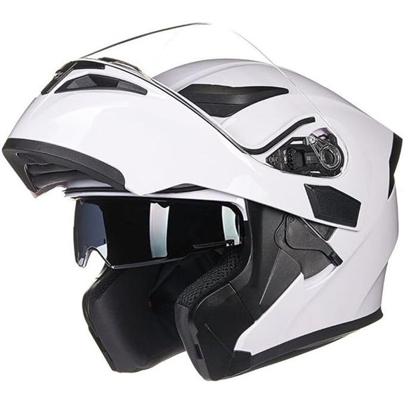 ILM Motorcycle Dual Visor Modular Full Face Helmet