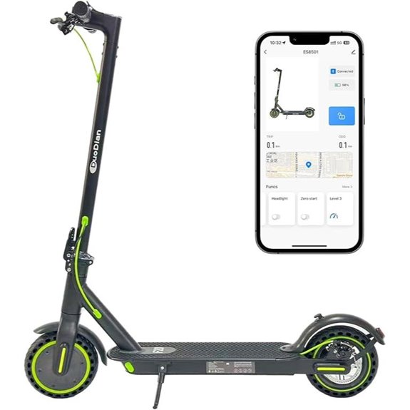 Electric Folding Scooter for Adults with Motorized Kick