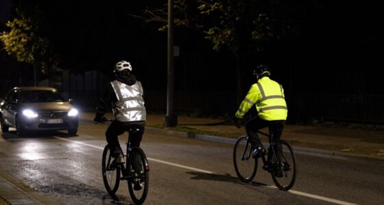 night visibility reflective versus high vis