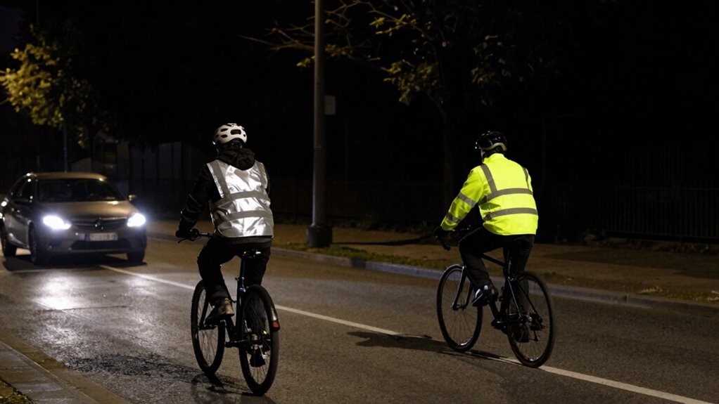 night visibility reflective versus high vis