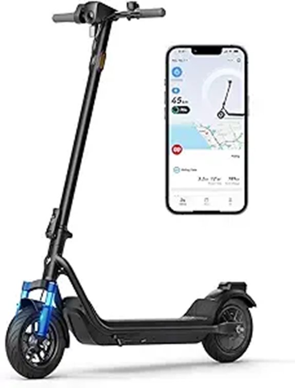 NIU Electric Scooter with Suspension and Folding Handlebar