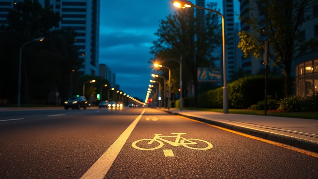optimal bike lane lighting techniques