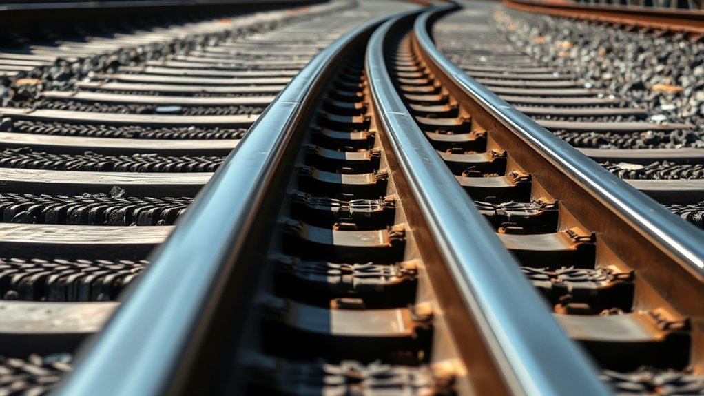 optimized rail contact angles