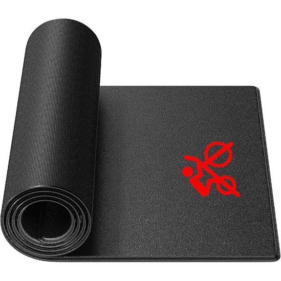 Bike Trainer Mat for Peloton Treadmill & Row