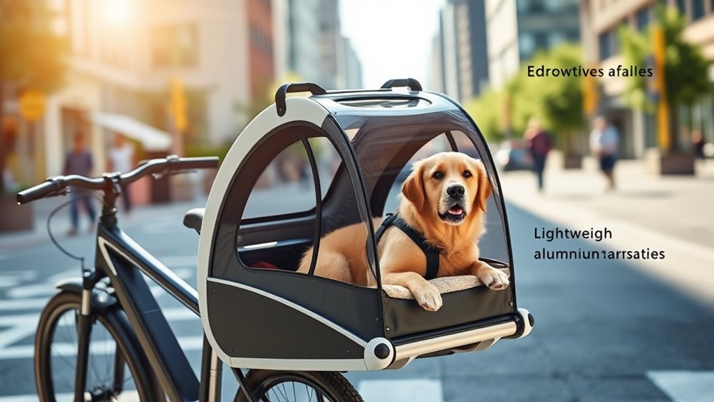 pet trailer safety features
