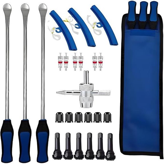 PINKJOY 11.5 Tire Spoon Kit with Valve Tools