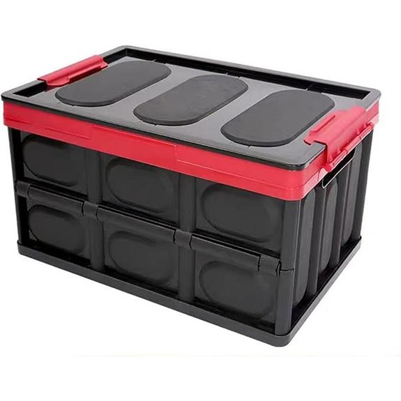 KINGCAV Plastic Cargo Storage Box with Snap Lid