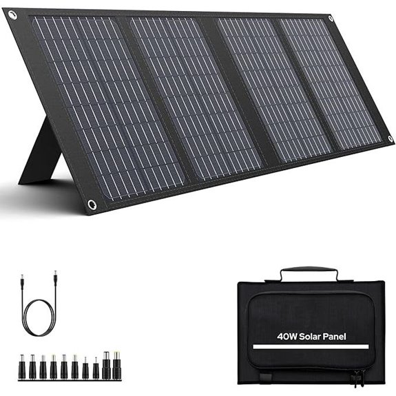 Apowking 40W Foldable Solar Panel Charger for Camping