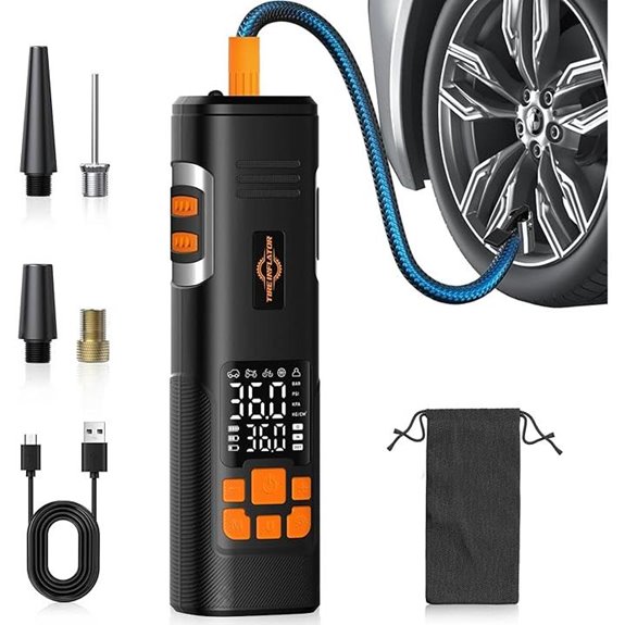 portable digital tire inflator