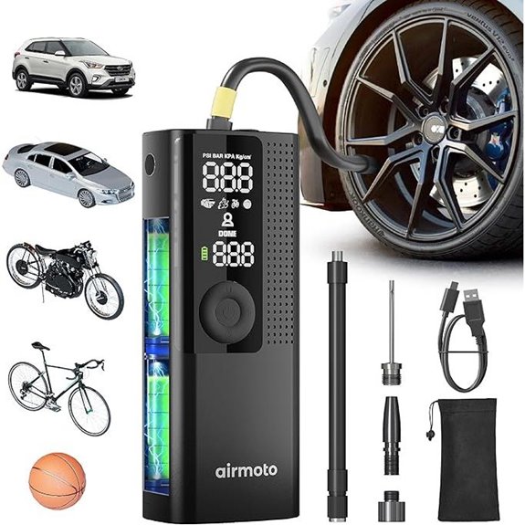 portable digital tire inflator