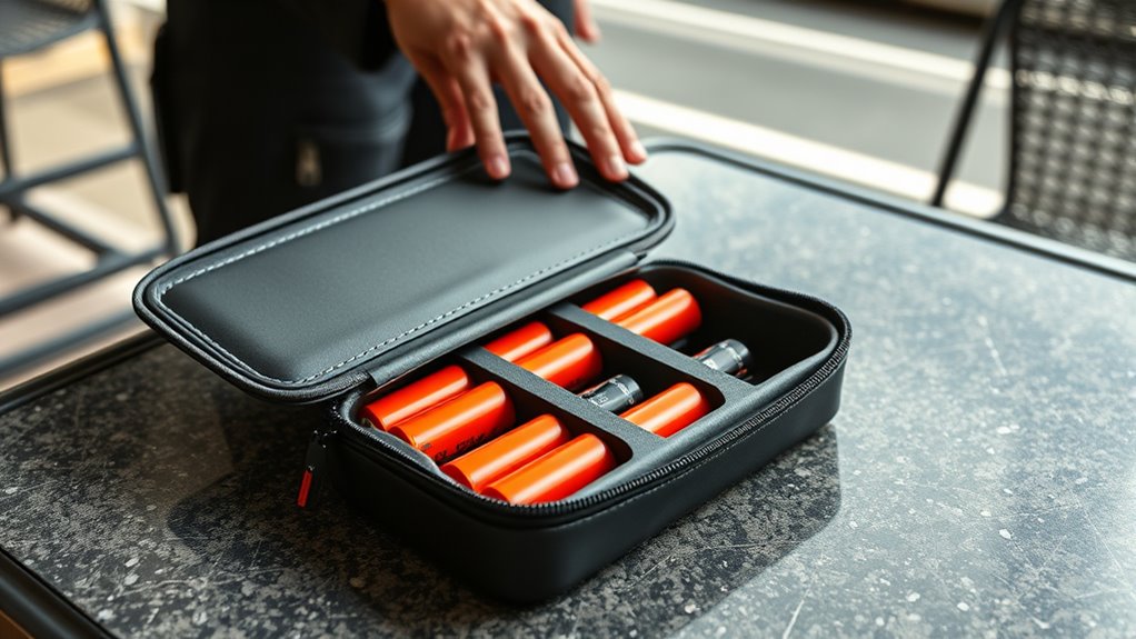 portable durable battery case