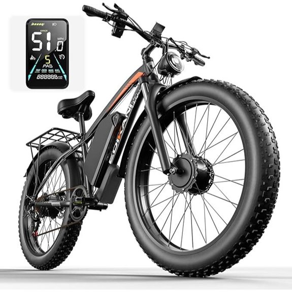 EDIKANI 5000W Dual Motor Electric Bike 130 Miles