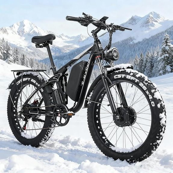 Electric Bike 5000W Dual Motor Fat Tire Full Suspension