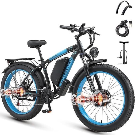 AWD Electric Bike for Adults with 4000W Power