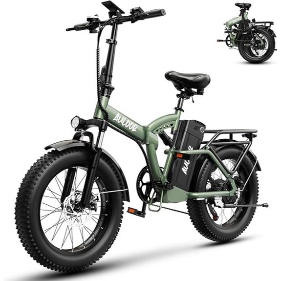 1000W Foldable Electric Bike with Removable Battery