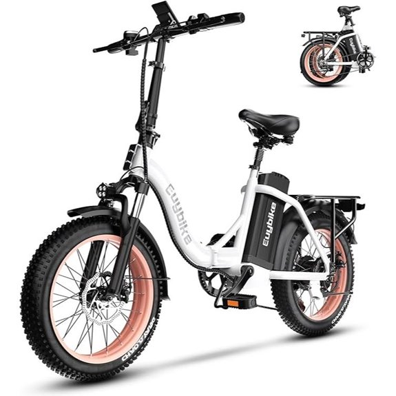 1000W Foldable Electric Bike with Removable Battery