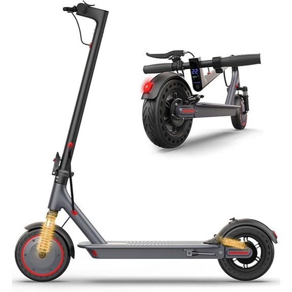 VOLPAM Electric Scooter with Powerful Motor and Solid Tires