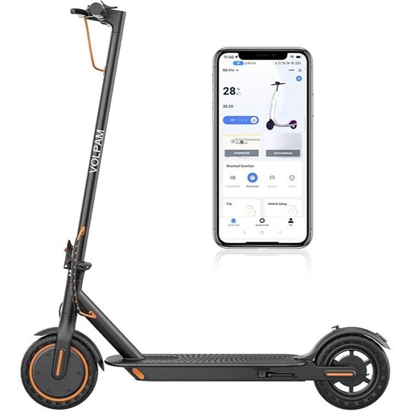 VOLPAM Electric Scooter with Powerful Motor and Solid Tires