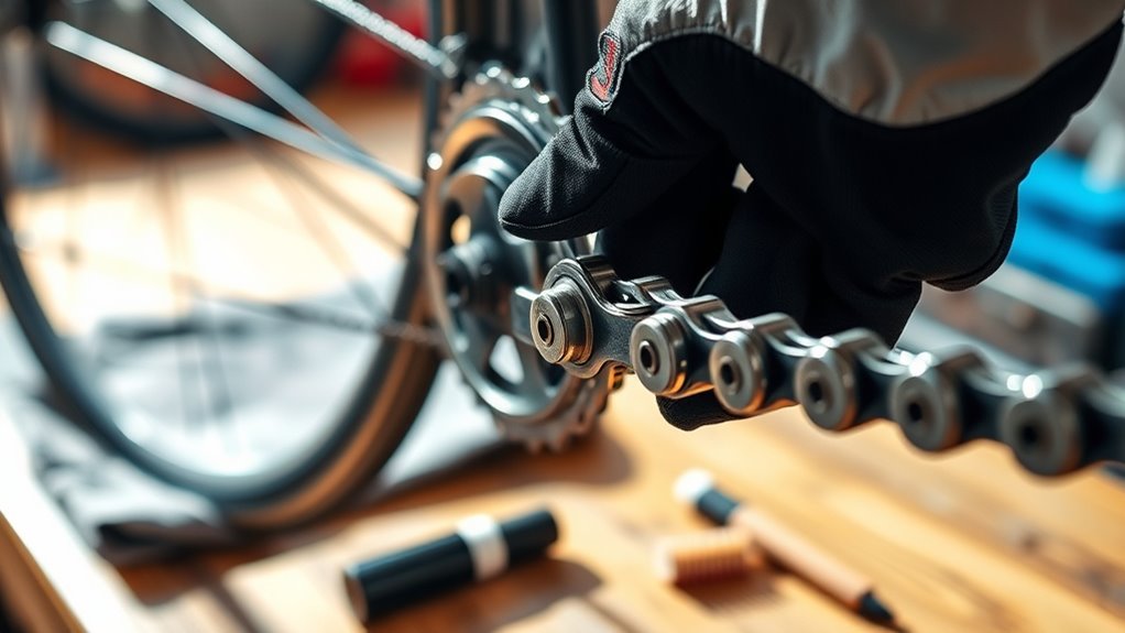 prepare bike before cleaning