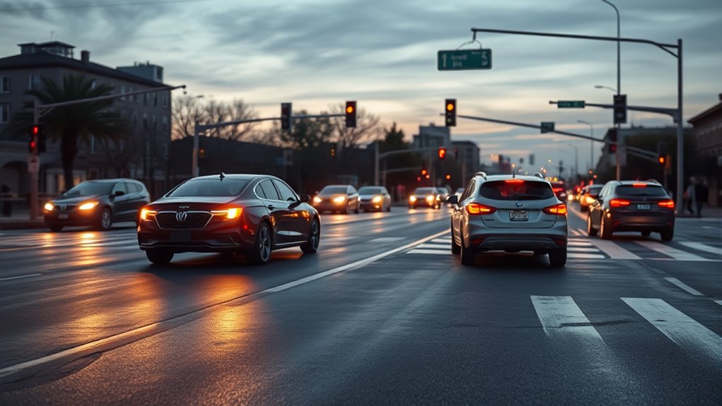 proper lane positioning and signaling