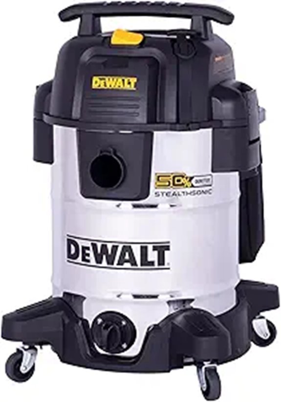 DEWALT 10 Gal Quiet Wet/Dry Shop Vacuum with Attachments