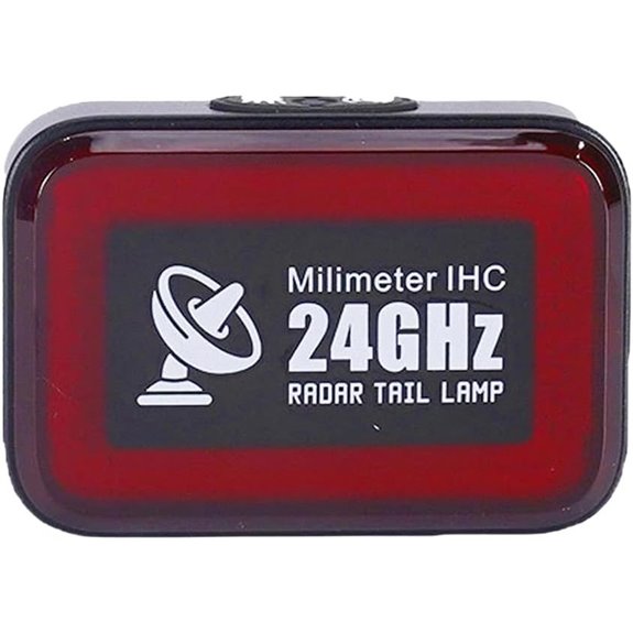 Bike Radar Tail Light with Radar Detection & 500m Visibility