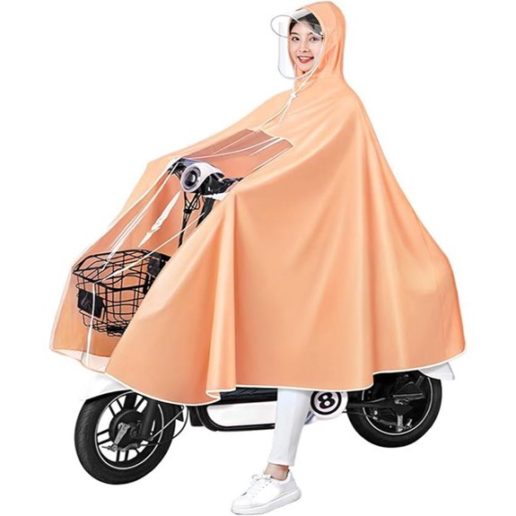 Electric Scooter Rain Poncho Waterproof Bicycle Cape