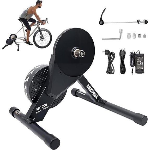 Foldable Indoor Exercise Bike with Realistic Road Feel