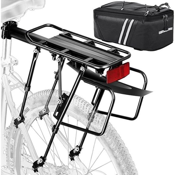 YONTUO Rear Bike Cargo Rack with Reflective & Fender