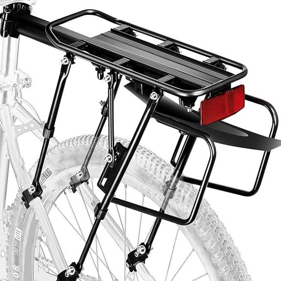 YONTUO Rear Bike Cargo Rack with Reflective Reflectors
