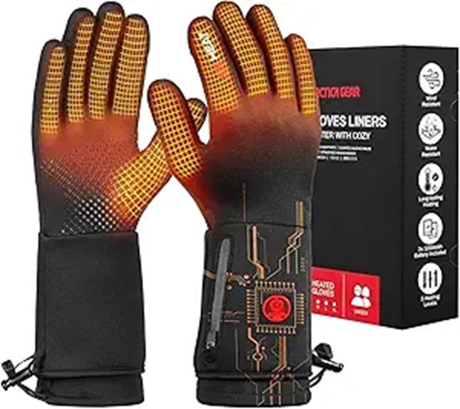 Antarctica Gear Rechargeable Heated Winter Gloves