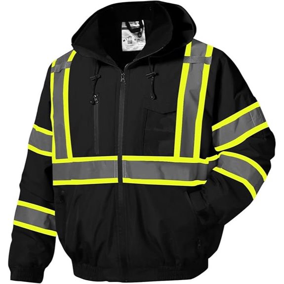 High Visibility Reflective Waterproof Safety Jacket for Men