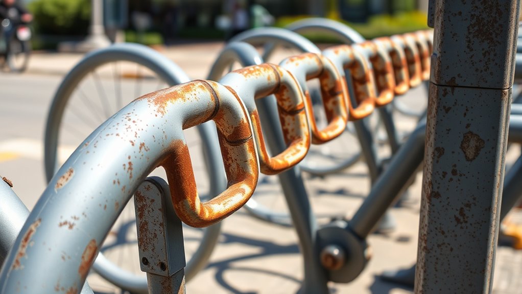 report damaged bike racks